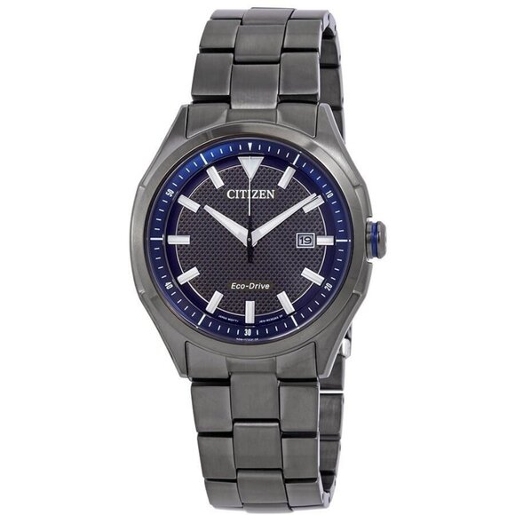 NWT Authentic Citizen WDR Eco-Drive Blue Dial Men's Watch - Picture 1 of 3